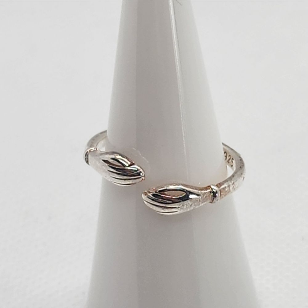Sterling Silver Adjustable Hug Ring - image 2
